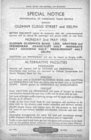 A copy of the original closure notice.